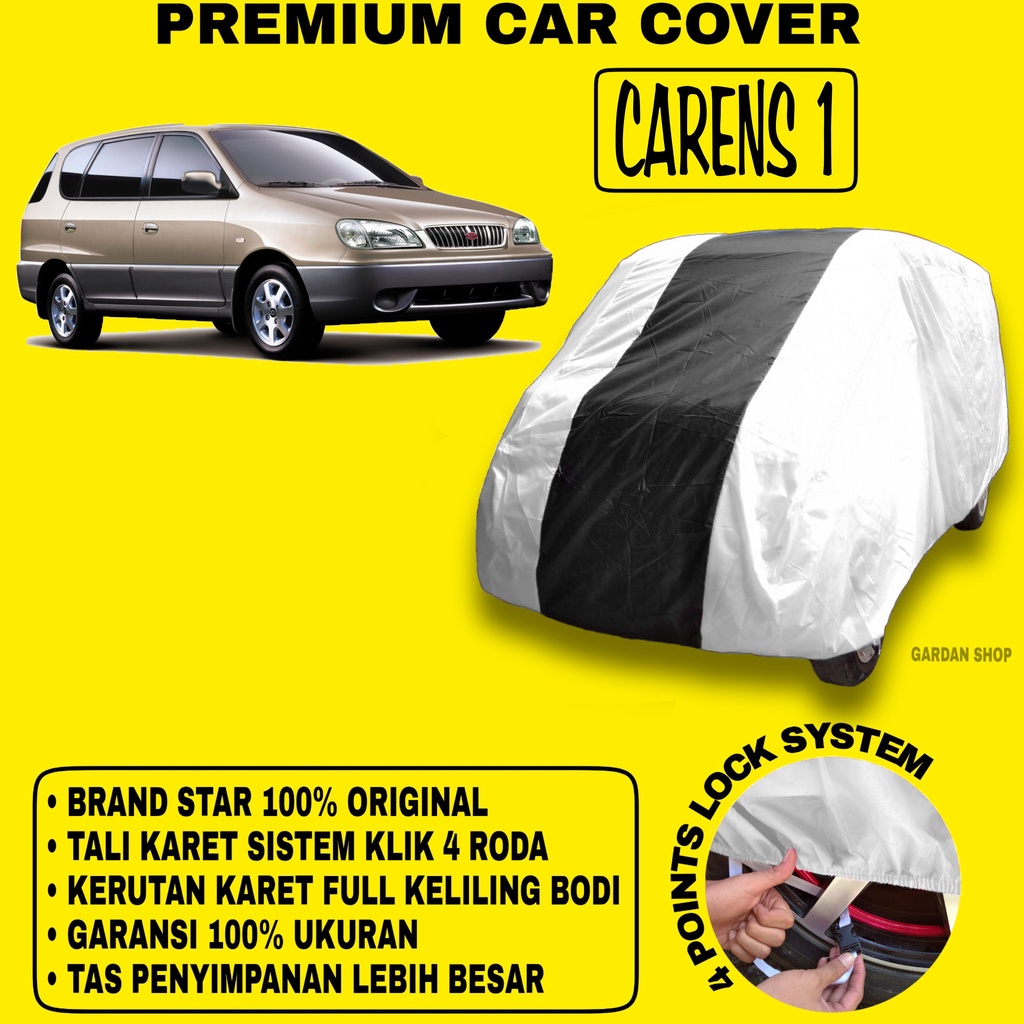Body Cover CARENS 1 SILVER HITAM Penutup Bodi Mobil Carens 1 Waterproof PREMIUM