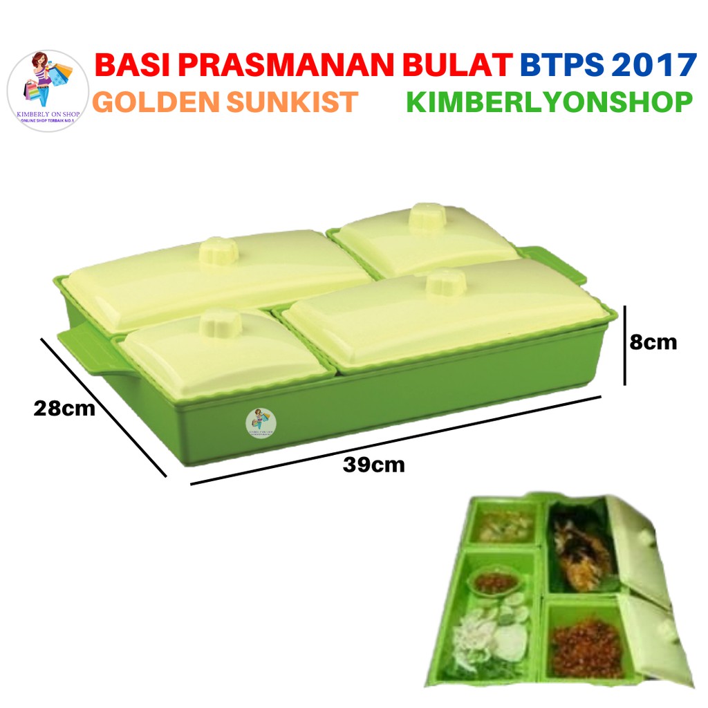 Basi Prasmanan Segi Wadah Makanan Golden Sunkist BTPS 2017