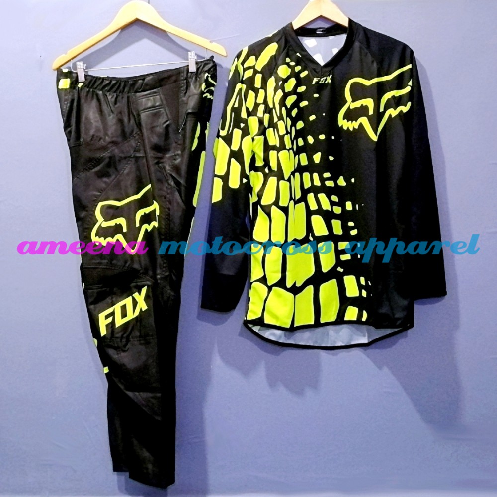 Jerseyset Cross, Sepatu Trail &amp; Sarung Tangan Motocross Fullset - JSG002A