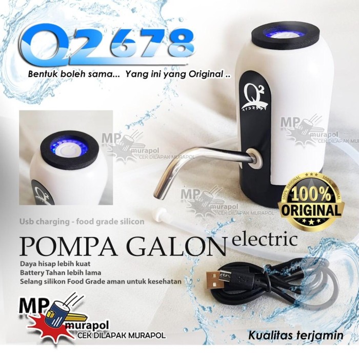 Pompa Galon Electric Q2 Lampu