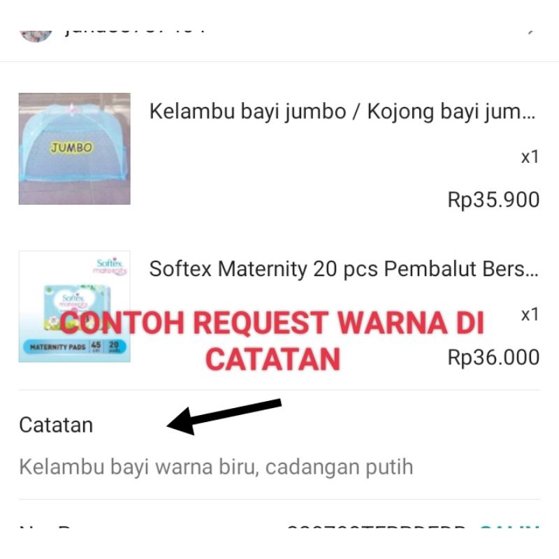 Kelambu bayi jumbo / Kojong bayi jumbo anti nyamuk 110 x 75