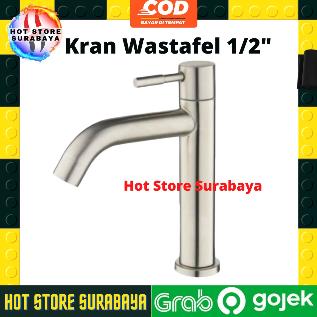 kran wastafel bambu SS stainless 304 kran wastafel cuci tangan SS stainless keran cuci tangan