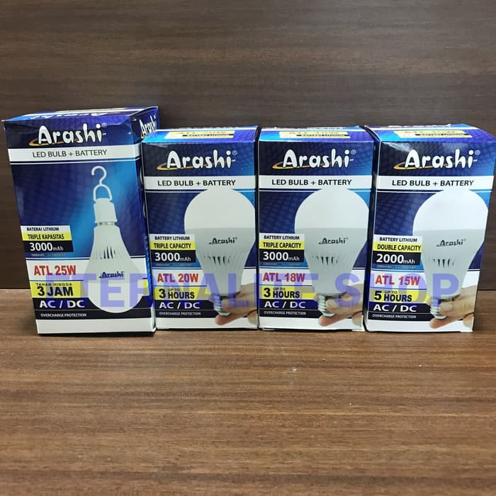 LAMPUDAR_ ARASHI LED EMERGENCY AC DC 25 WATT   LAMPU GENIUS MAGIC Limited