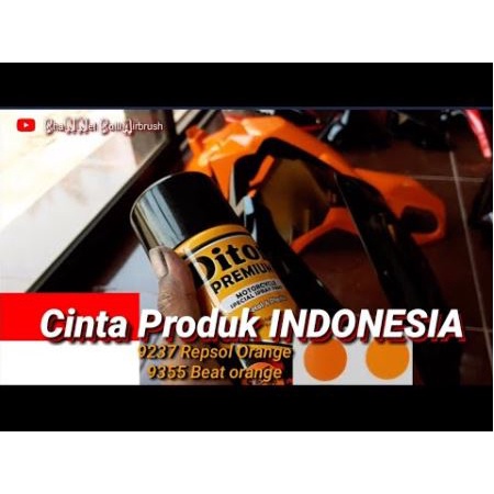 Cat Pilox Diton Premium BEAT ORANGE 9355 400cc warna oren honda beat repsol sepeda motor mobil helm