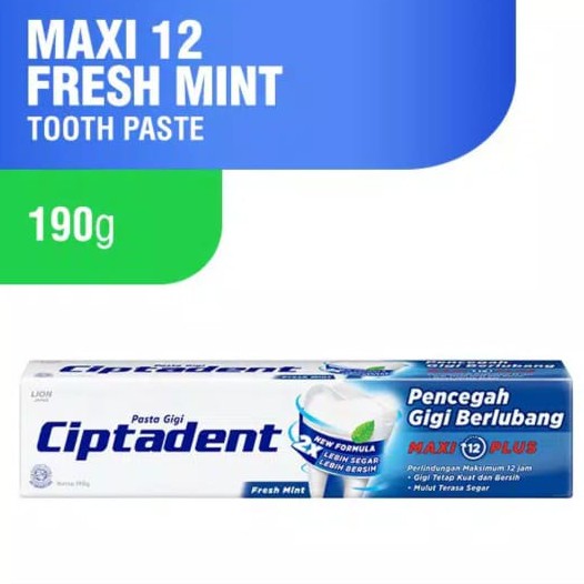 Ciptadent 190 gr maxi complete odol Perawatan Gigi BERLUBANG PUTIH pasta gigi (no.161)