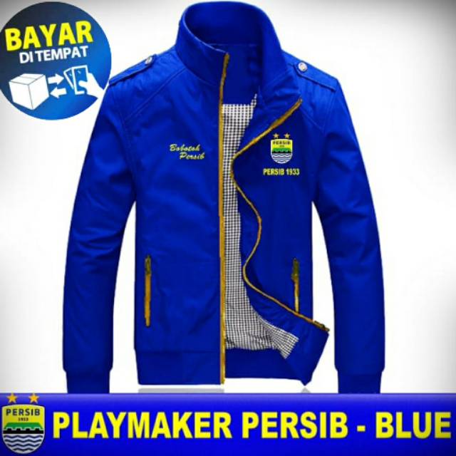 JAKET PRIA OLAHRAGA CLUB SEPAK BOLA PERSIB DAN CLUB LUAR NEGRI LAINNYA, BERBAHAN TASLAN , BISA COD