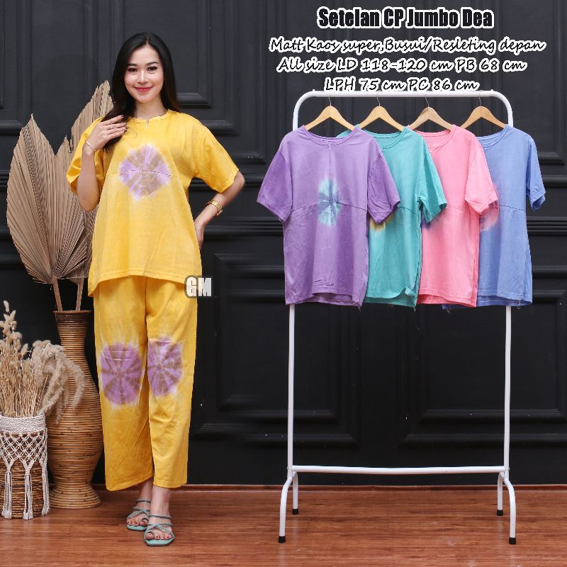 Setelan jumbo busui bahan kaos adem ld 120 terbaru dan termurah