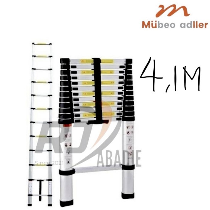 Tangga Teleskopik Single Aluminium Telescopic Ladder Tipe I MULLER 4.1M