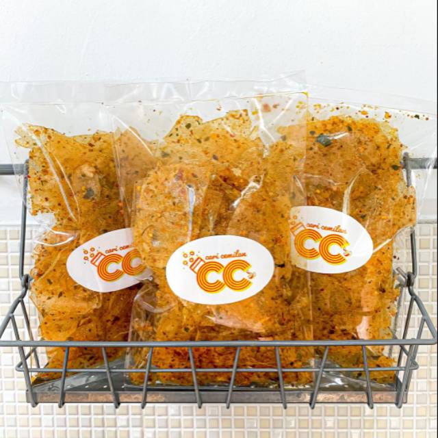 

Kripiki kaca snack murah meriah rasanya pedas dan gurih isi 150gram.