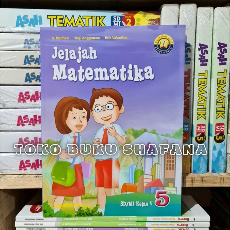 ORIGINAL BUKU JELAJAH MATEMATIKA (MTK) KELAS 4 5 6 SD K-13 YUDHISTIRA