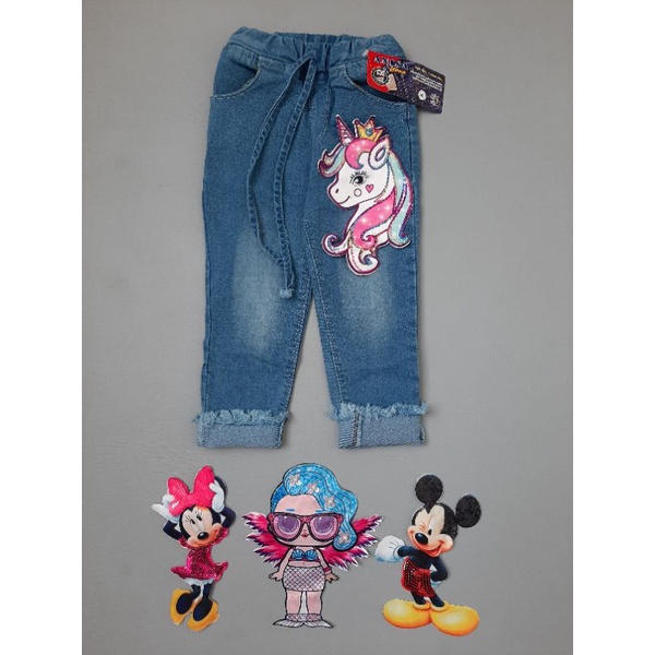 Celana jeans anak LED