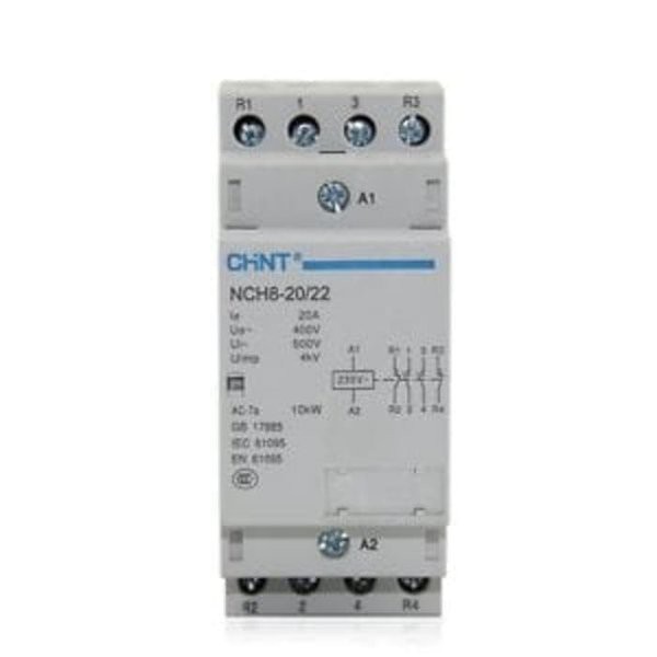 Promo CONTAKTOR KONTAKTOR CHINT MODULAR DIN RAIL 4P NCH8-20 Murah