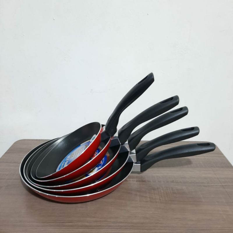 SALE!! TEFLON MAXIM ANTI LENGKET VALENTINO FRYPAN 12-18-20-22-24-26 CM TEFLON MURAH