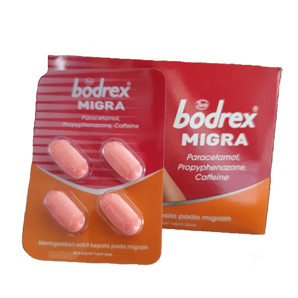 [ECER] Bodrex Migra Obat Migran 1 Strip Isi 4 Tablet