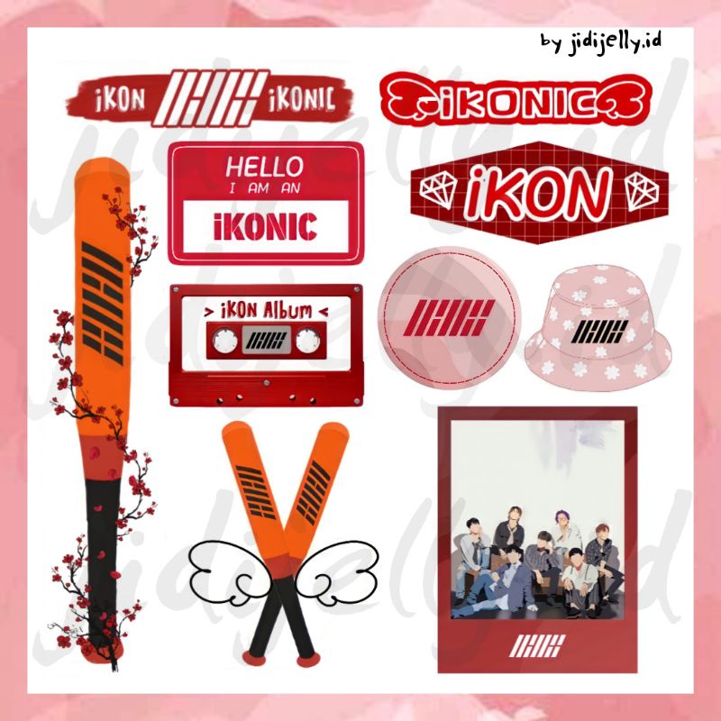 Sticker iKON Versi 2 (10pcs) | Stiker Kpop Vinyl Anti Air