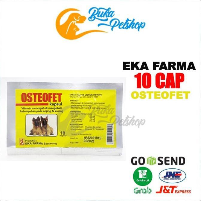 Baru Obat Lumpuh Anjing Kucing Eka Farma Osteofet 10 Kapsul