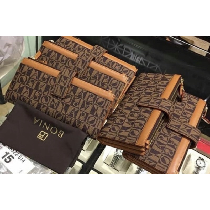 DOMPET BONIA LIPAT MONO COKLAT
