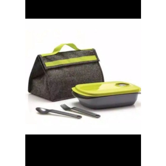 BYO Lunch Box Tempat makan box makan warna hijau ukuran besar Tempat bekal makan merk Tupperware