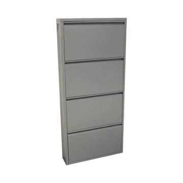 Rak Kabinet Sepatu 4 Tingkat Abu-abu LEVI-4 SHOE CABINET GREY