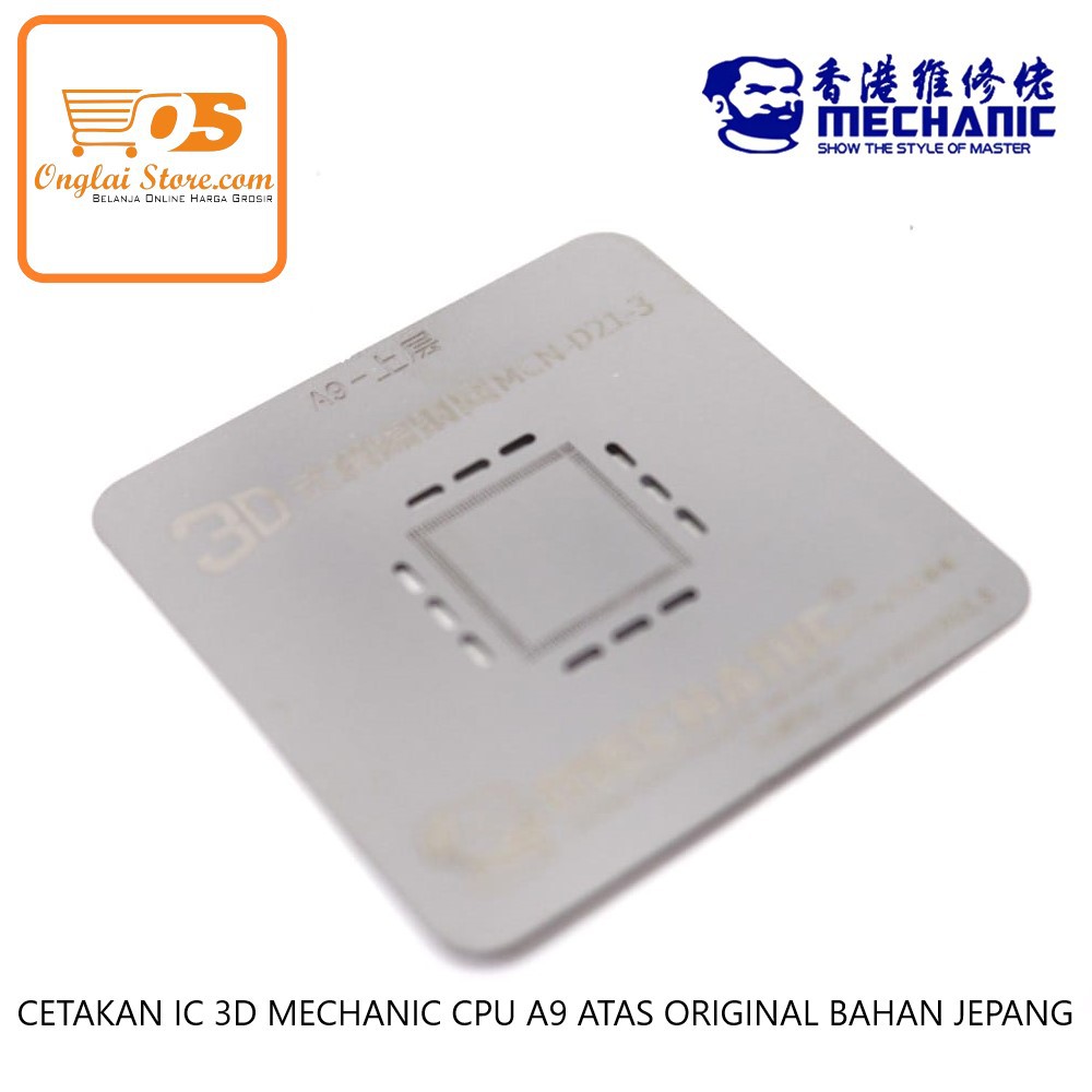 CETAKAN IC 3D MECHANIC CPU A9 ATAS ORIGINAL BAHAN JEPANG   (HARGA SPESIAL)