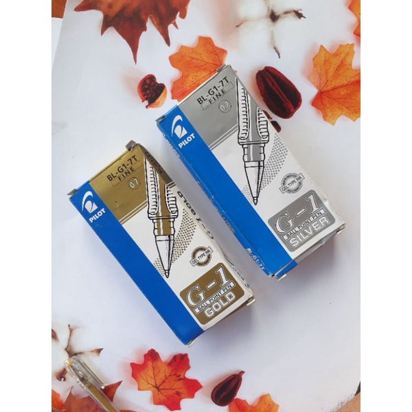 

Pulpen Pilot BL-G1-7T Fine 0.7 Ball Point Pen Gold Silver BL G1 Satuan