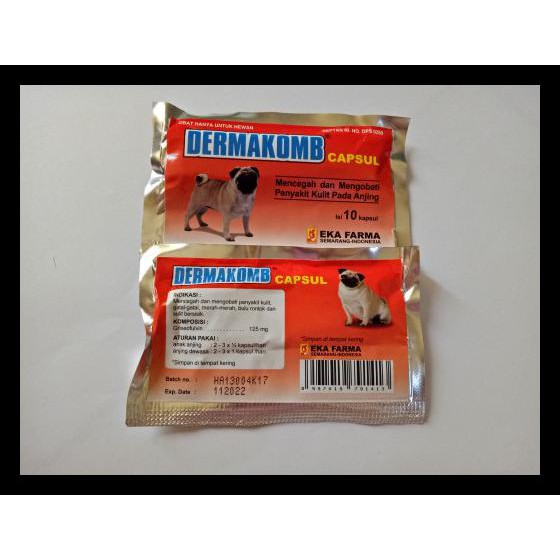 GRATIS  Dermacomb obat sakit kulit, gatal, gudig, scabies, jamur pada anjing