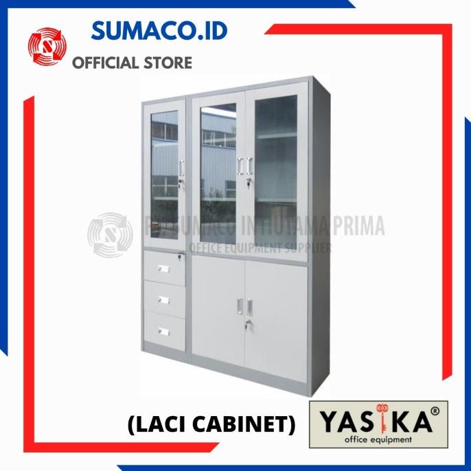 

langsung order saja] Lemari File / Arsip Cabinet || Yasika - Lemari 3 Bidang (Laci Cabinet)