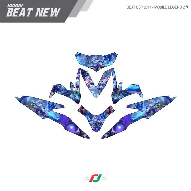 Decal Sticker Motor Honda BEAT NEW / STREET -  Mobile legend 2