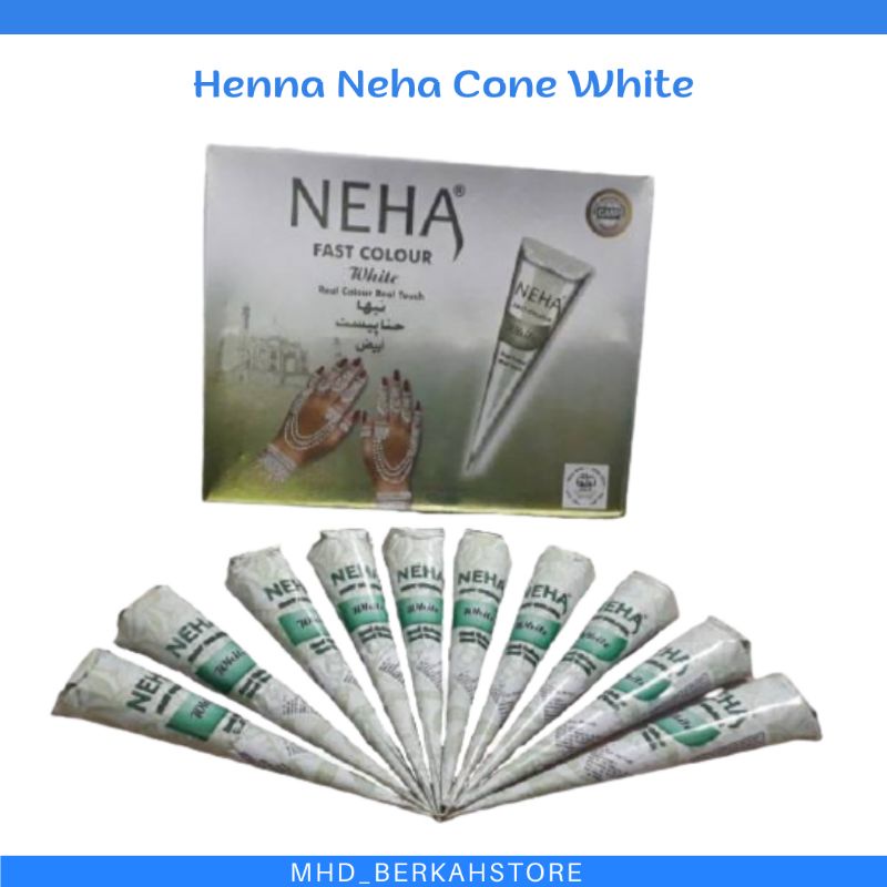 Henna Putih Neha Cone / hena /tato kuku dan kulit 30gr