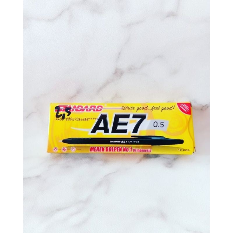 

Pena Standard AE7 /Bolpen Standard / 1 pcs, Pulpen Tulis, Pulpen Terang dan Jelas