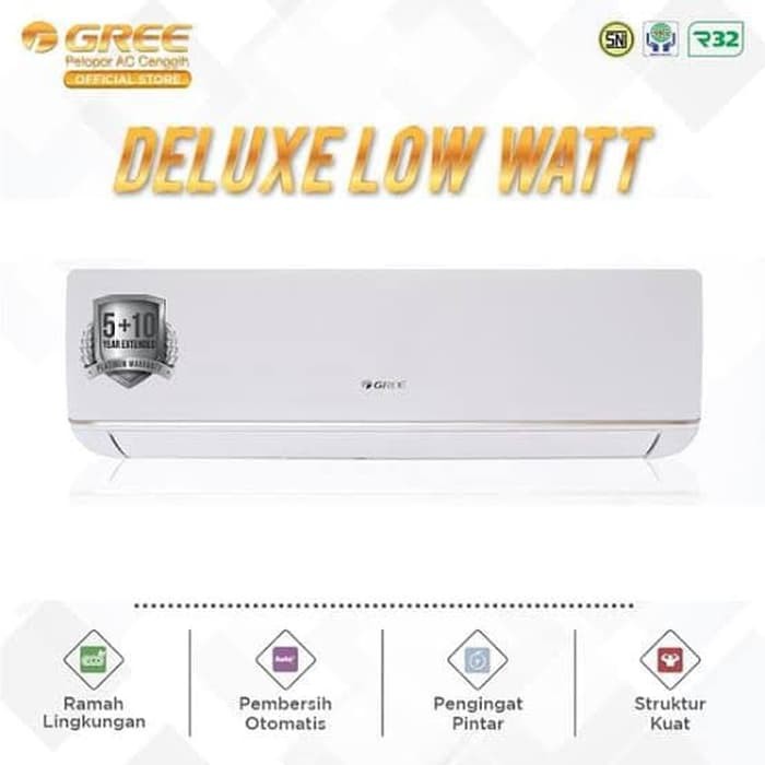 AC GREE DELUXE LOW WATT 09C3E 1PK harga hanya unit only