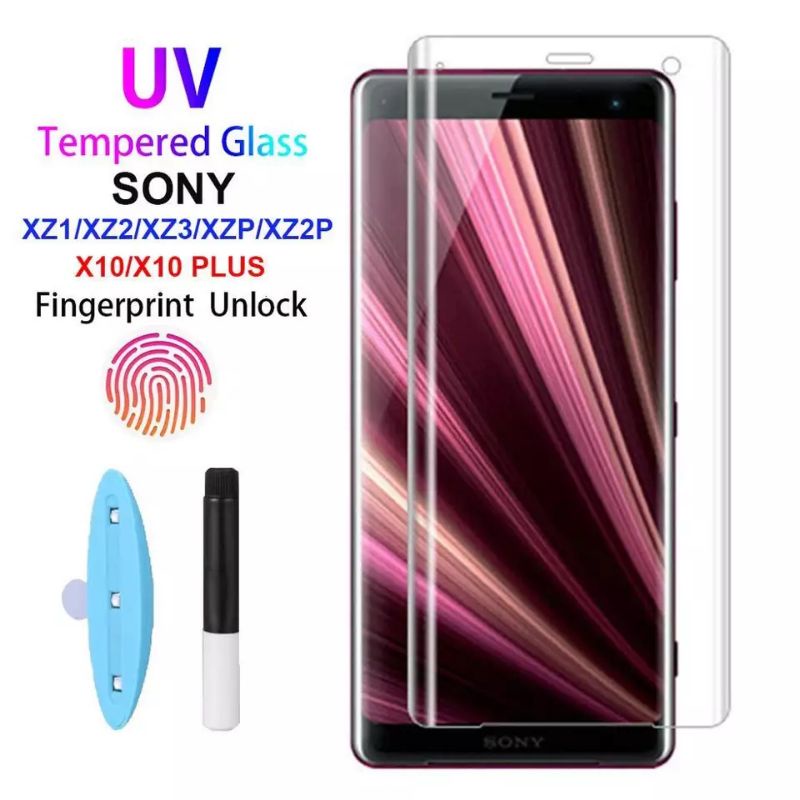 Tempered Glass Full Sony Xperia Xz3 Lem UV Softbank Global