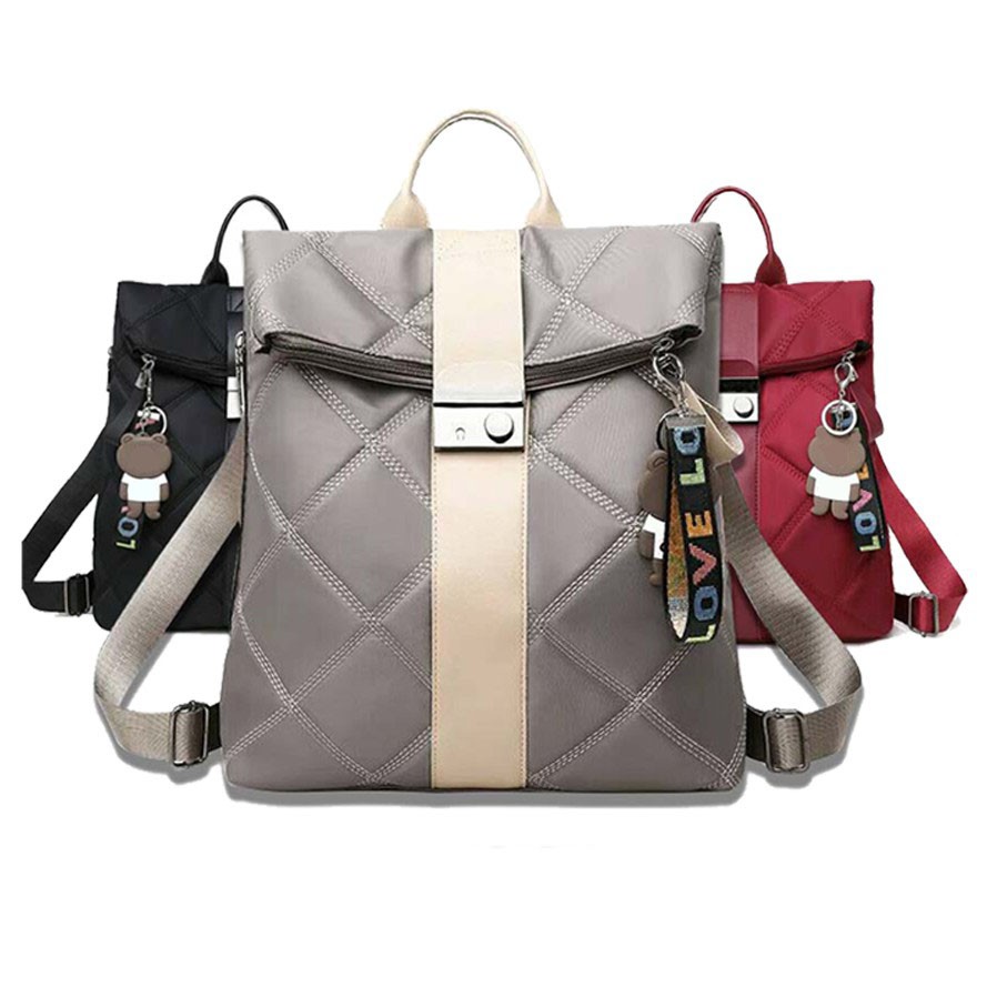 3 Warna Tas Ransel ZYFA Batam Wanita Cantik Import limited Ransel Azela D20183 FASHION WANITA