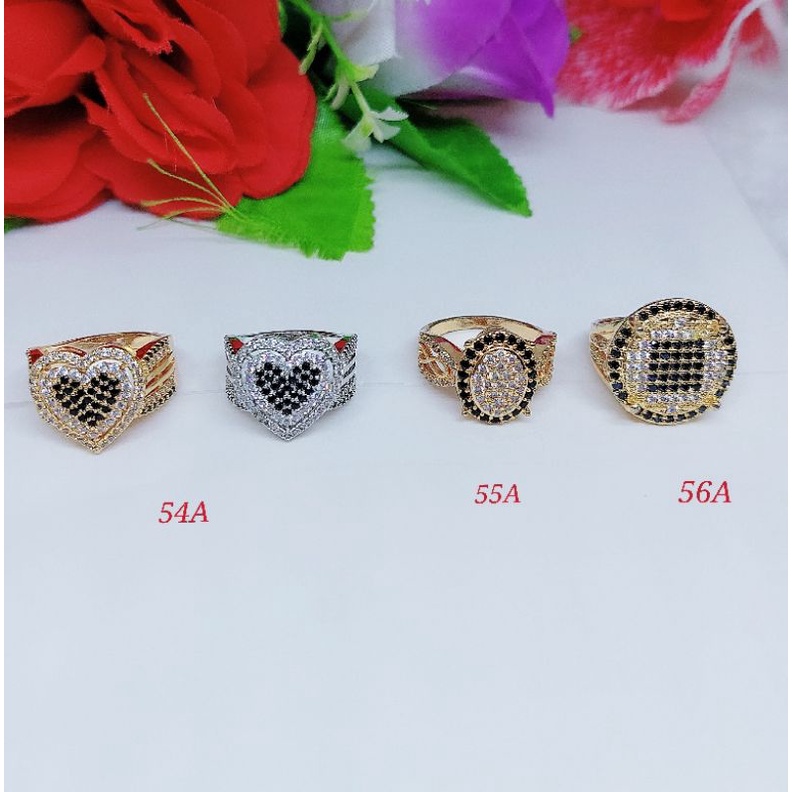 Cincin xuping permata lapis emas 54A-56A