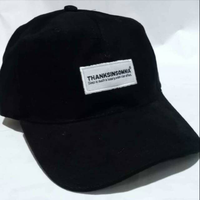 Topi BASEBALL Distro Premium Thanksinsomnia Hitam