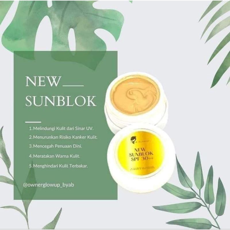 sunblok spf+++30 glow up by ab