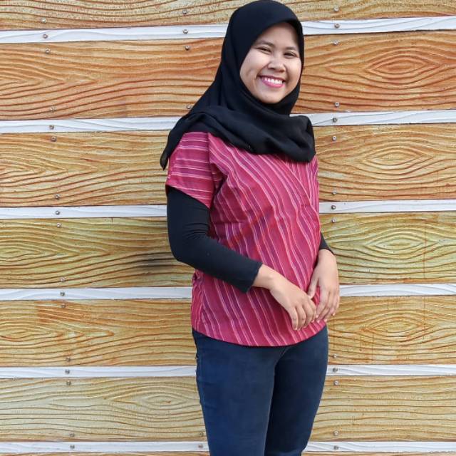 KIMONO LURIK MERAH - BAJU TENUN