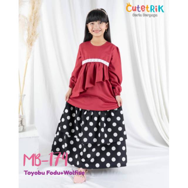 Setelan rok Anak Muslim by Cutetrik