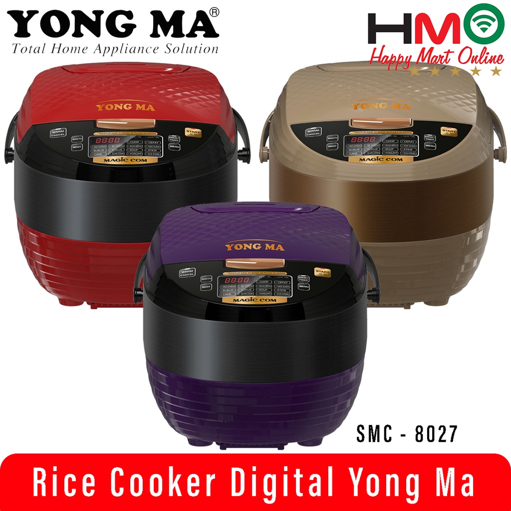 Yong Ma Digital Rice Cooker YMC-8027 Magic Com Digital Yong Ma YMC 8027