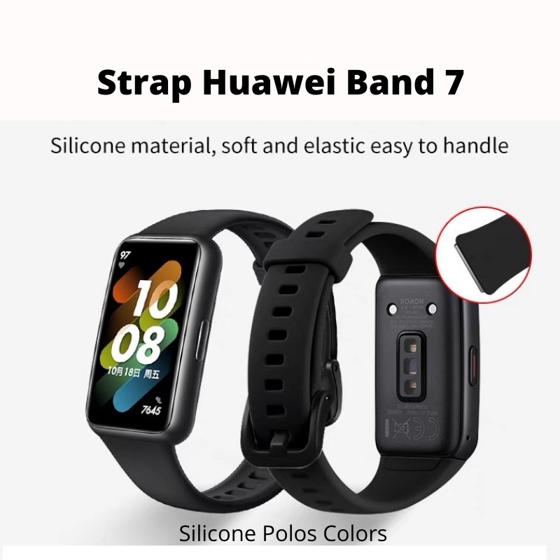 Strap Huawei Band 7 Polos Tali Huawei Band 7 Silicone Polos