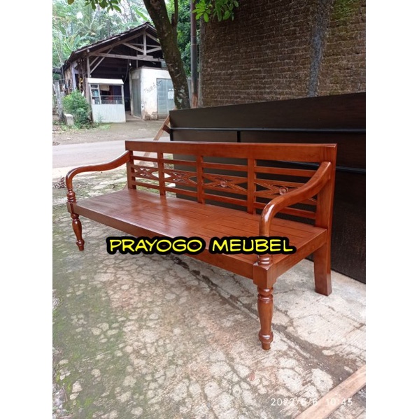 kursi resban jati antik vintage kuno - bangku bale jawa - kursi risban