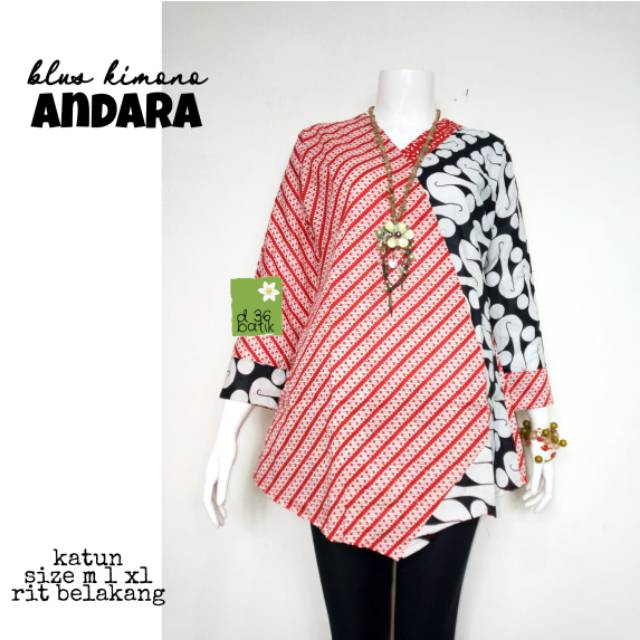 Blus renata andara batik modern batikb kantor