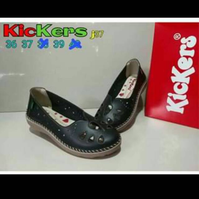 Sepatu Wanita Kickers J37~Hitam Size 36