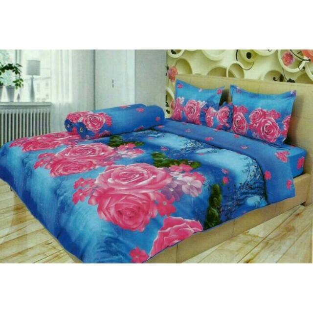 Sprei Lady Rose 160x200 Aqua