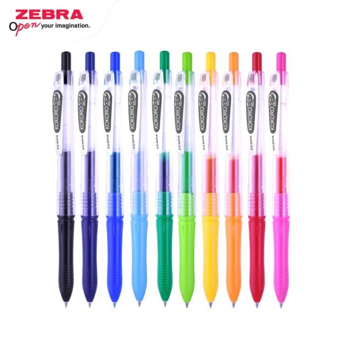 

[COD] ZEBRA KOKORO SET 10 (ALL COLOUR IN 1) TERBATAS Kode 1364