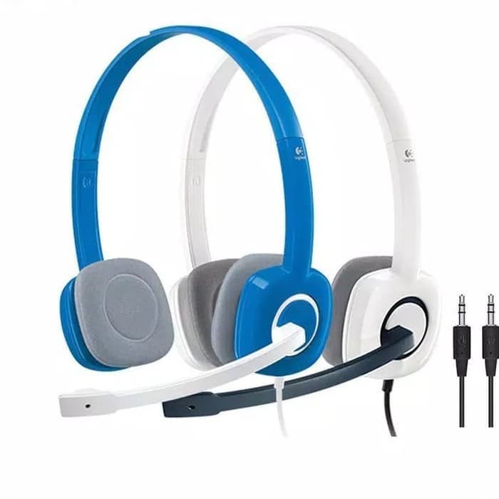 Logitech H150 Stereo Headset Mikrofon Dual Plug Original Resmi