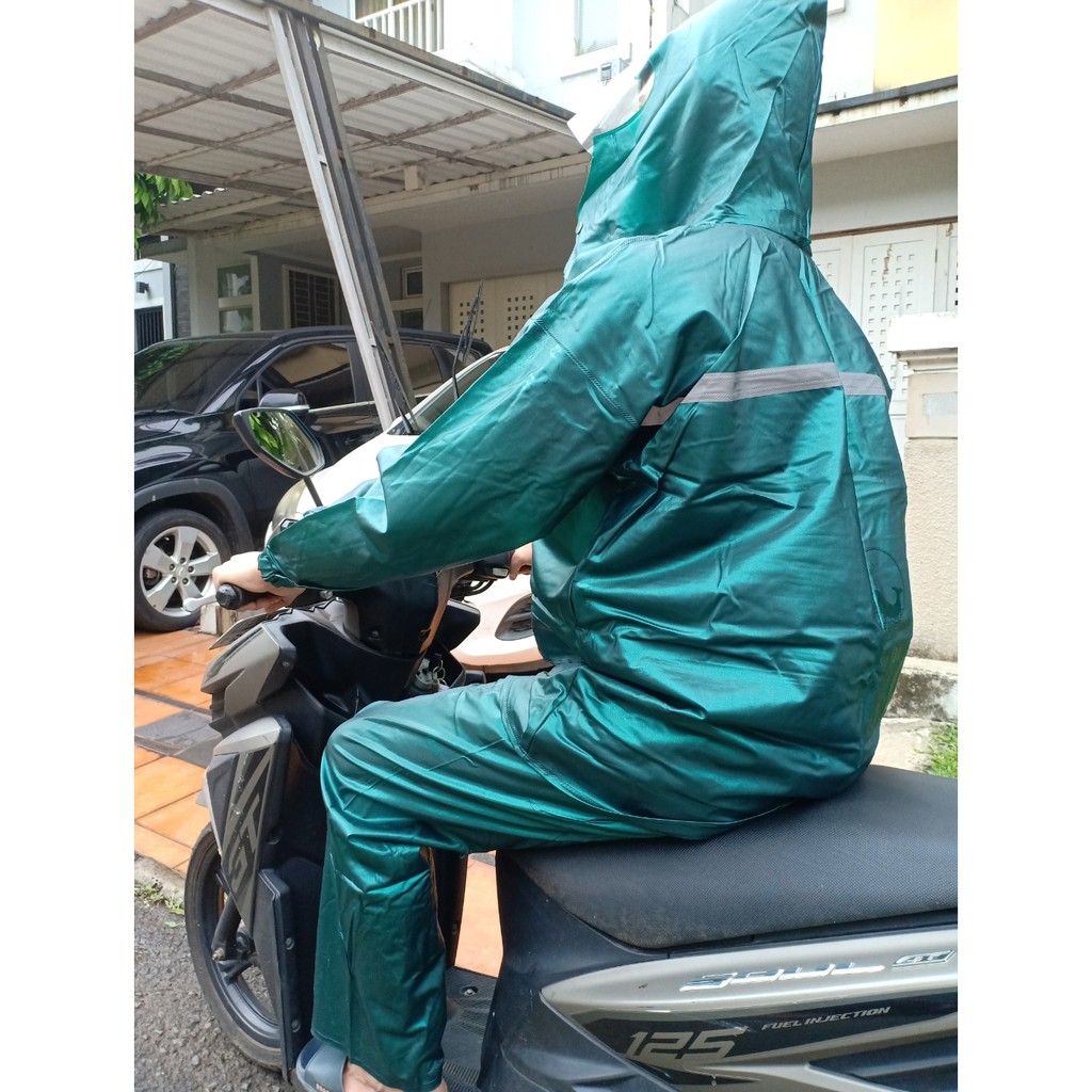 RA 04 Jas Hujan Setelan Baju Celana Tebal Anti Air Unisex Kualitas Premium Bahan