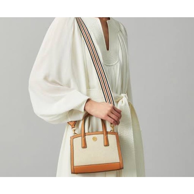 tory burch walker micro canvas original tas tb tote bag