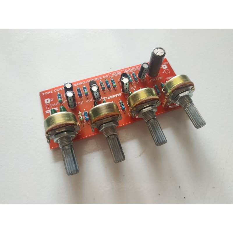 Kit Tone Control Mono Bass Treble Middle DC Non CT TC010