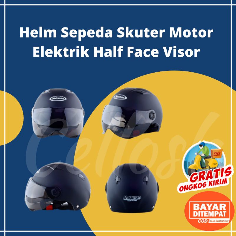 Helm Sepeda Skuter Motor Half Face 328